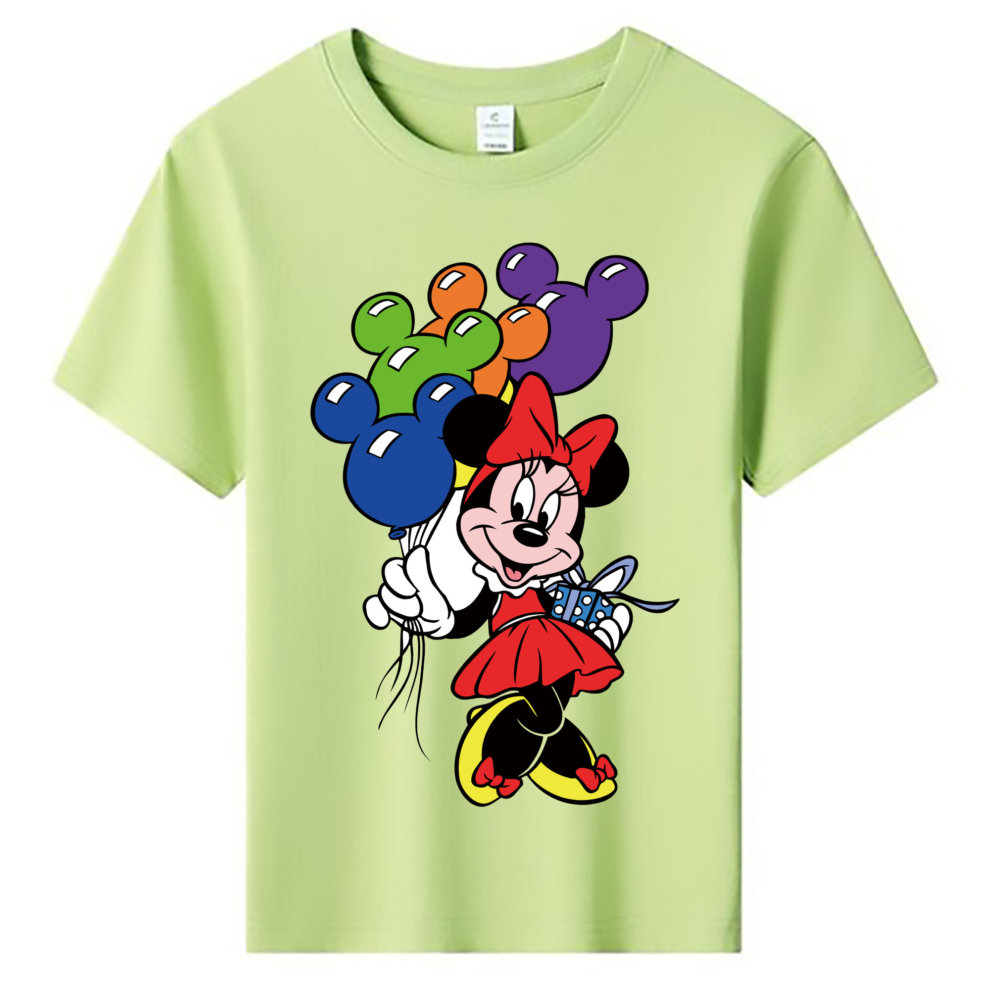 ミッキーマウス Mickey Mouse 綿100％キッズTシャツ（フロントプリント）